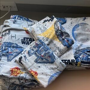 Pottery Barn Kids Star Wars Flannel Sheet Set - Queen size